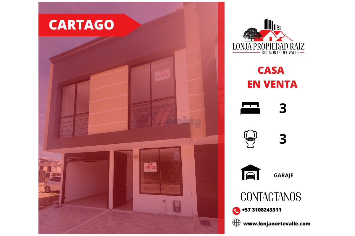 Casas en Venta, Cartago,  - El Centro